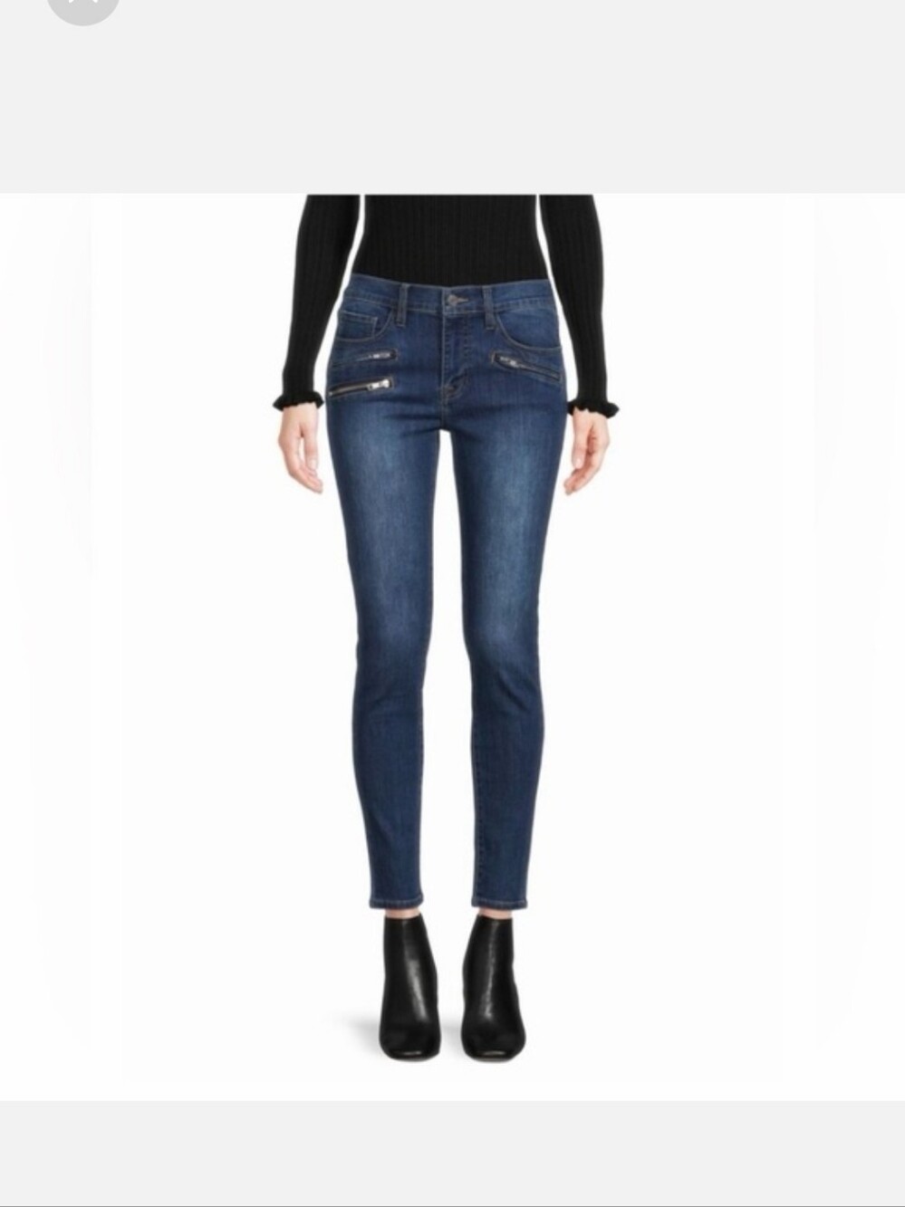 Etienne Marcel Slim High-Rise Women’s Jeans in Dark Blue